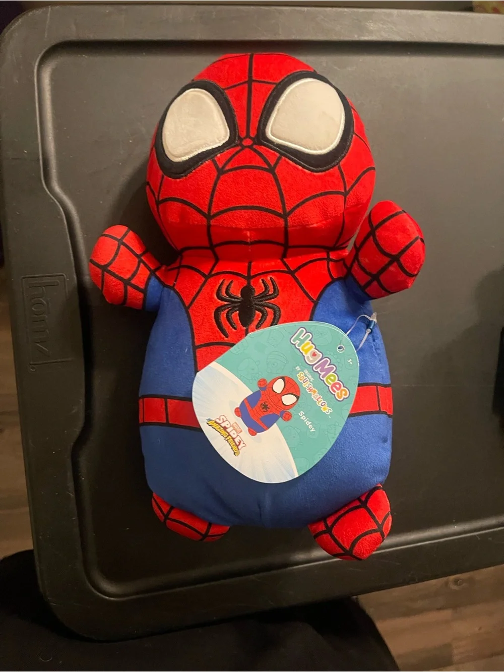 Marvel Kids Spider Pajama Set in Gray with Red, Blue & Yellow Spider Faces